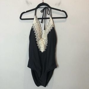 Sea Angel Black Lace Front Swimsuit